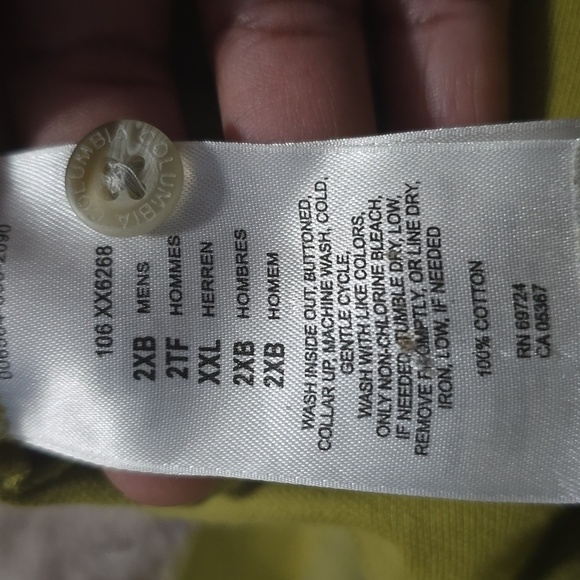 Columbia Men's Polo Pullover Performance Shirt Size 2X - Picture 6 of 6